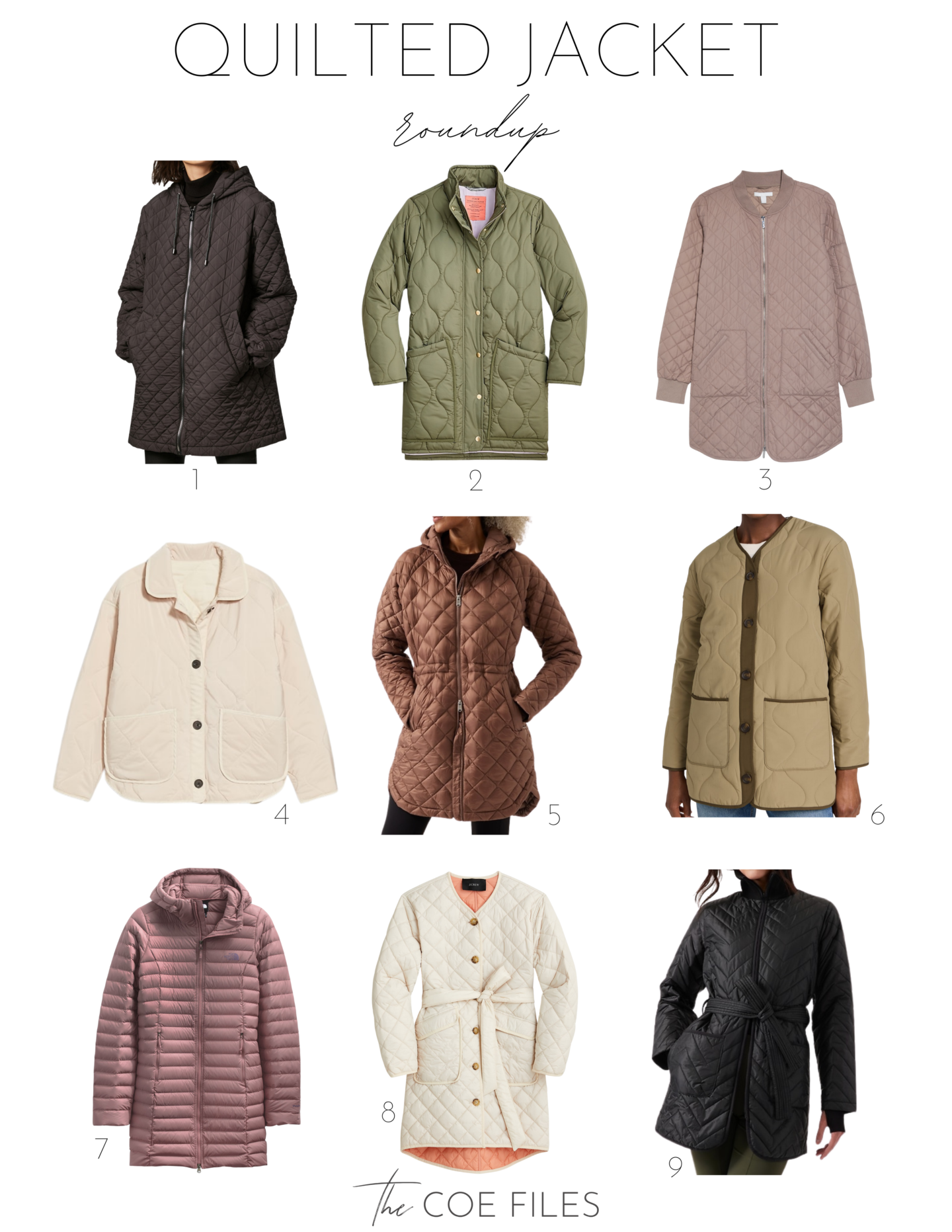 Quilted Jacket Roundup - thecoefiles
